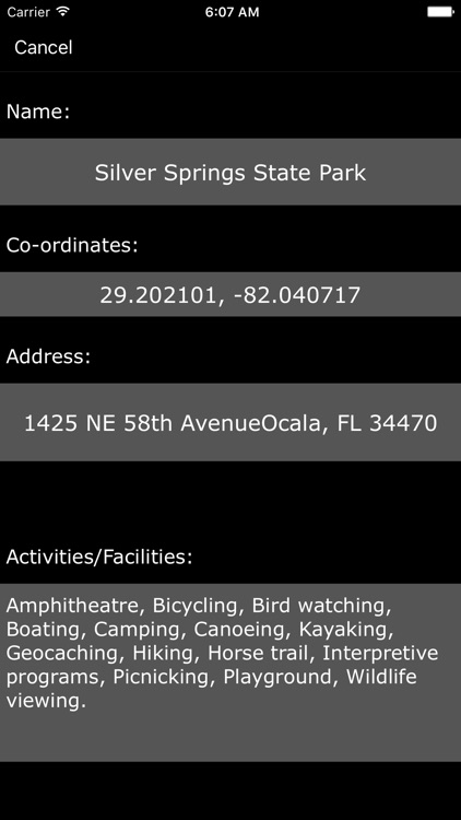 Florida State Parks & Recreation Areas