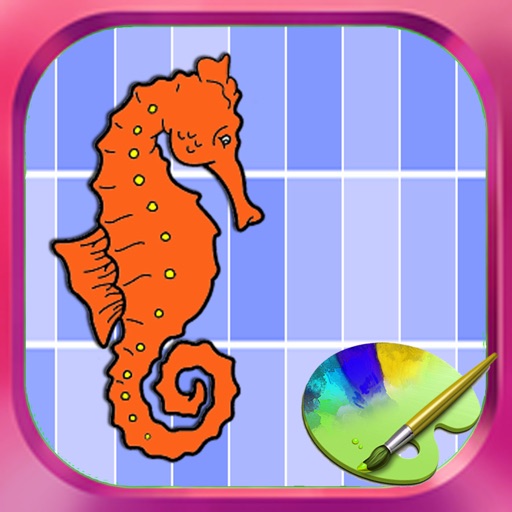 Colorings Page Fors Kids App Ocean Edition Icon