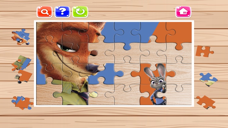 Cartoon Puzzle Jigsaw Puzzles Box for Judy Hopps and Nick Free - Kids Toddler and Preschool Learning