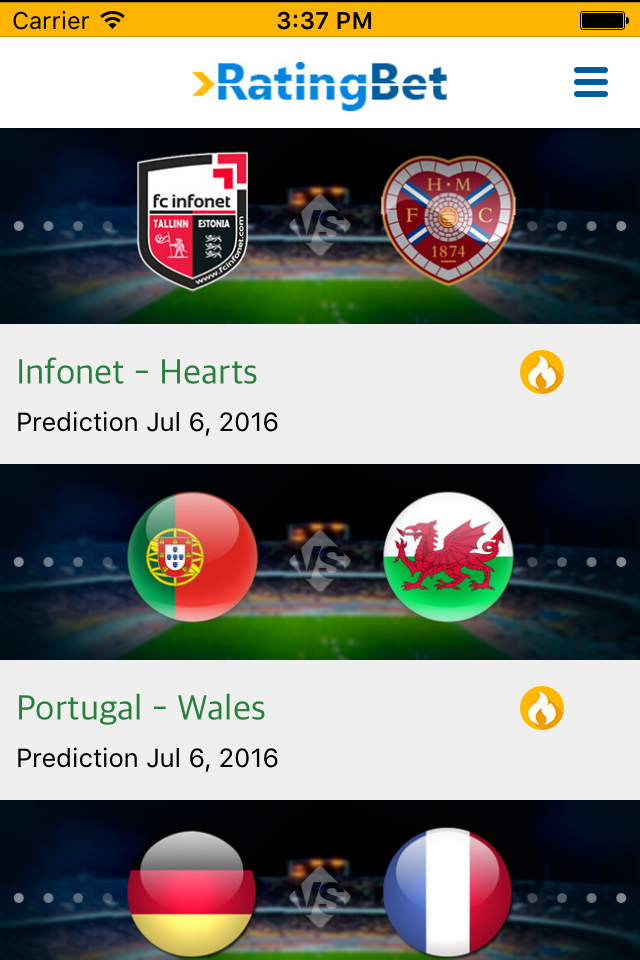 RatingBet - Sport Predictions