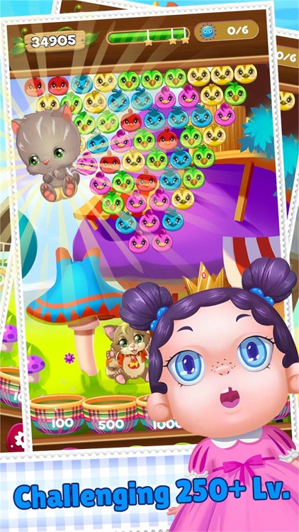 Crazy Bubble Shooter Birds Rescue - Funny Cat Pop Mania And Adventure Games screenshot-3