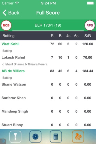 Live cricket score for IPL 10 screenshot 3