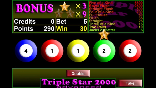 Triple Star 2000 Videopoker(圖3)-速報App