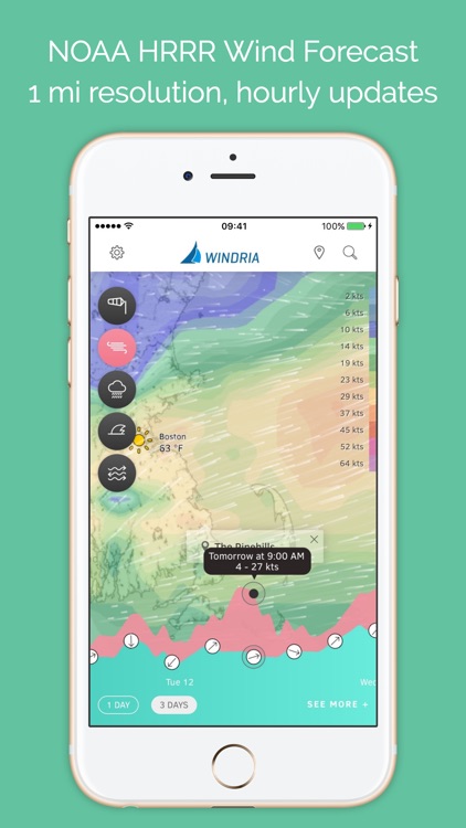 Windria - US East (NOAA high-res Wind/waves/currents forecast)
