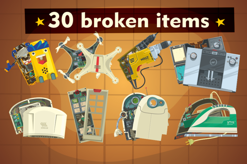 Tiny repair - fix home appliances and become a master of broken things in a cool game for kids screenshot 3