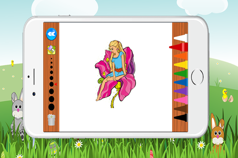 World Coloring Page Princess Game for Girls screenshot 2