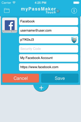 myPassMaker Touch Lite screenshot 2