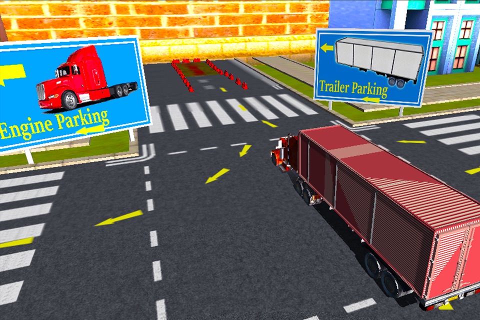 Truck Parking Simulator Crazy Trucker Driving Test screenshot 3