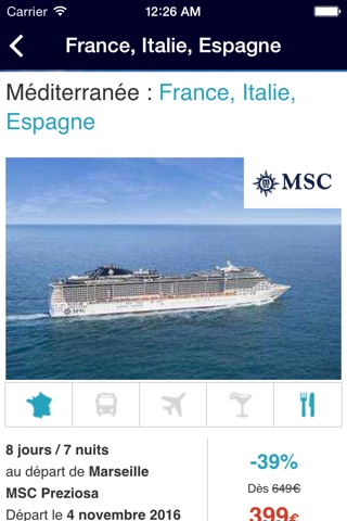 MSC Cruise Booking by Croisierenet.com screenshot 3