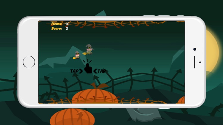 Floppy Witch Learn To Fly By Magic Broom In Halloween Night - Tap Tap Games