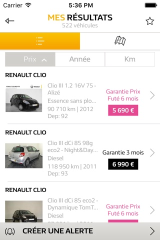 Renault Occasions France, trouvez votre prochain véhicule dans le réseau Renault Occasions screenshot 3