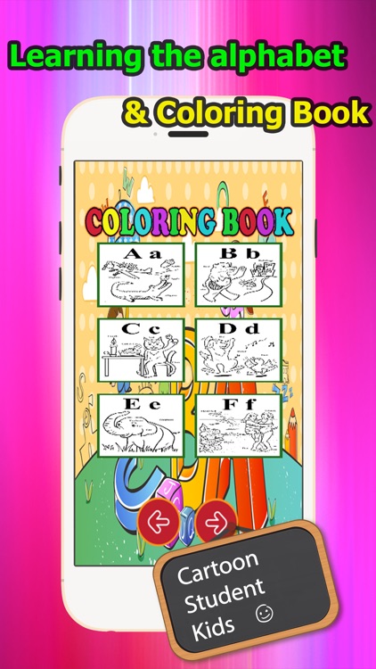 ABC Vocabulary Coloring Book Learning Grade 1-6 screenshot-3