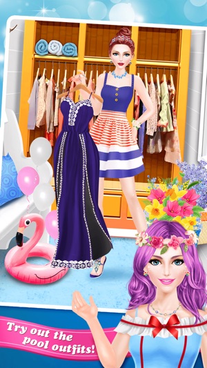 Summer Splash! Pool Party Spa - Makeup, Makeover & Dressup G(圖4)-速報App