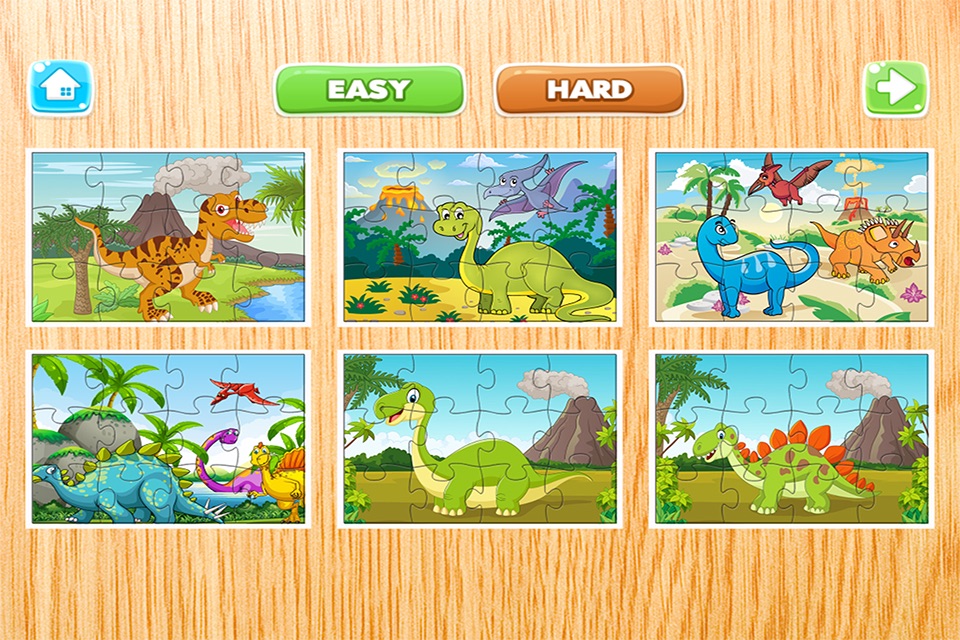 Dinosaur Puzzle for Kids - Dino Jigsaw Puzzles Games Free for Toddler and Preschool Learning Games screenshot 3