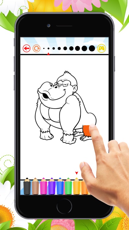 Monkey Coloring Book: Learn to olor and draw a monkey, gorilla and more