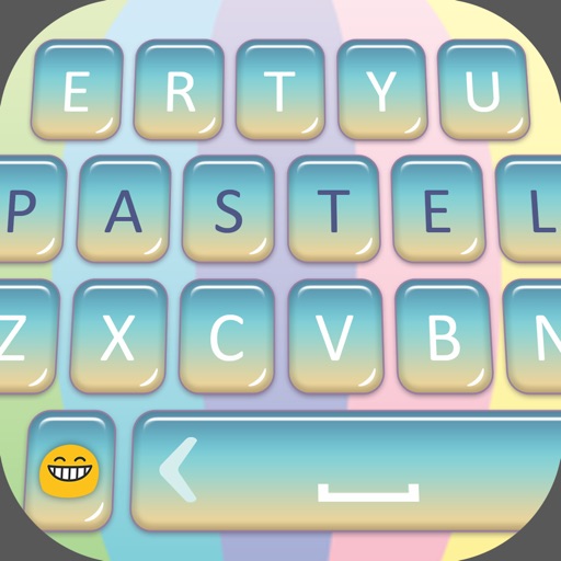 Pastel Color Keyboard – Ultimate Key with Blur.red Background Skins & Cute Font.s Icon