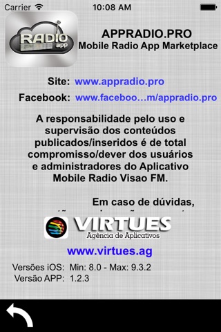 Rádo Visão FM 104,9 screenshot 3