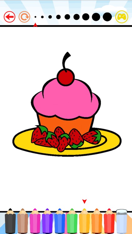 Cake Happy Birthday Coloring Book : Educational Learning Games For Kids & Toddler screenshot-4