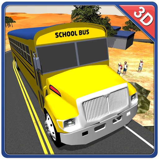 Hill Climb School Bus – Pick & drop kids in this ultimate driving simulator game Icon