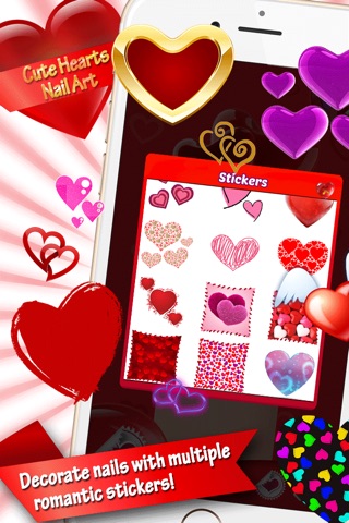 Cute Hearts Nail Art – Pretty Nails Makeover Studio With Girly Design.s & Manicure Ideas screenshot 3