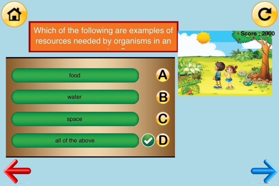 4th Grade Science Quiz # 1 for home school and classroom screenshot 4