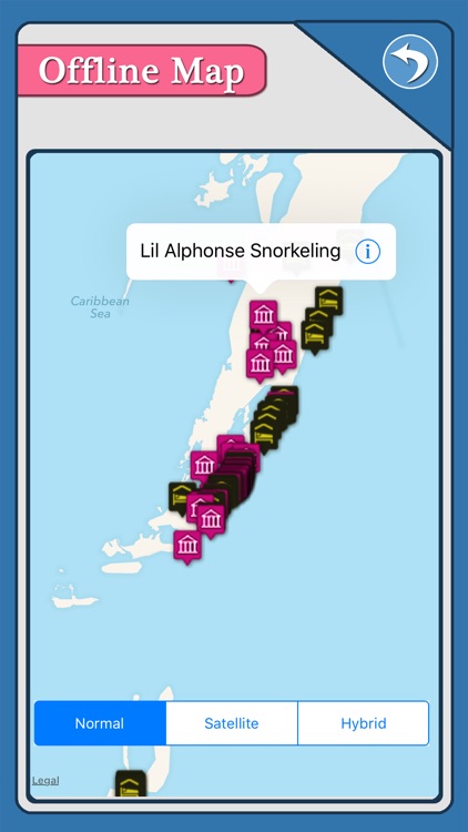 Ambergris Caye Island Offline Map Tourism Guide