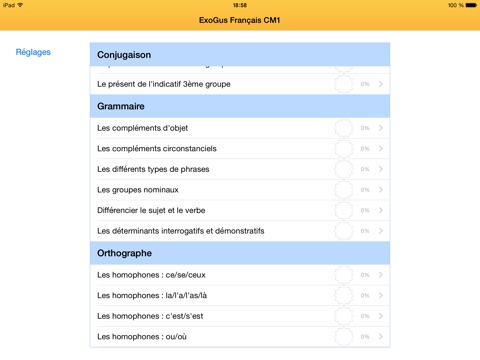 Exogus / Réussir en français en CM1 screenshot 2