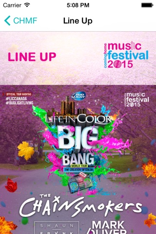 CHMF 2015 - Life in Color tour featuring the Chainsmokers screenshot 3