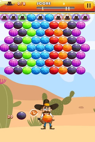 Bubble Shooter Cowboy : Classic Bubble Match 3 Game For Free screenshot 4