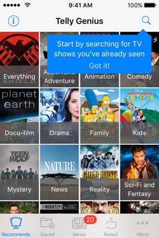 Television Genius - TV Show Recommendations screenshot 3