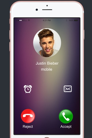 Prank Call Justin Bieber Edition - Fake Calls App 2016 For Free screenshot 2