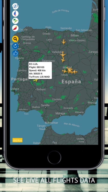 Air ES PRO : Flight Radar & Status for Iberia, Air Europa, Air Nostrum, Binter Canarias Airlines