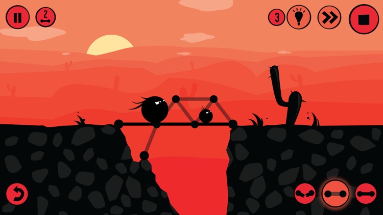 Fat Dots Bridge Builder - Two Dots on The Dangerous Journey screenshot-3