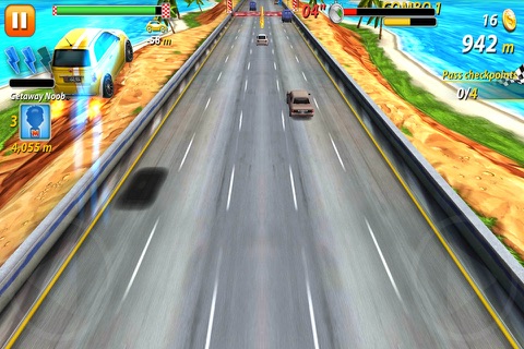 Racing car crazy run screenshot 3