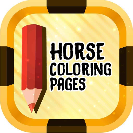 Horse Coloring Pages - Free horse coloring books for kids and adult icon