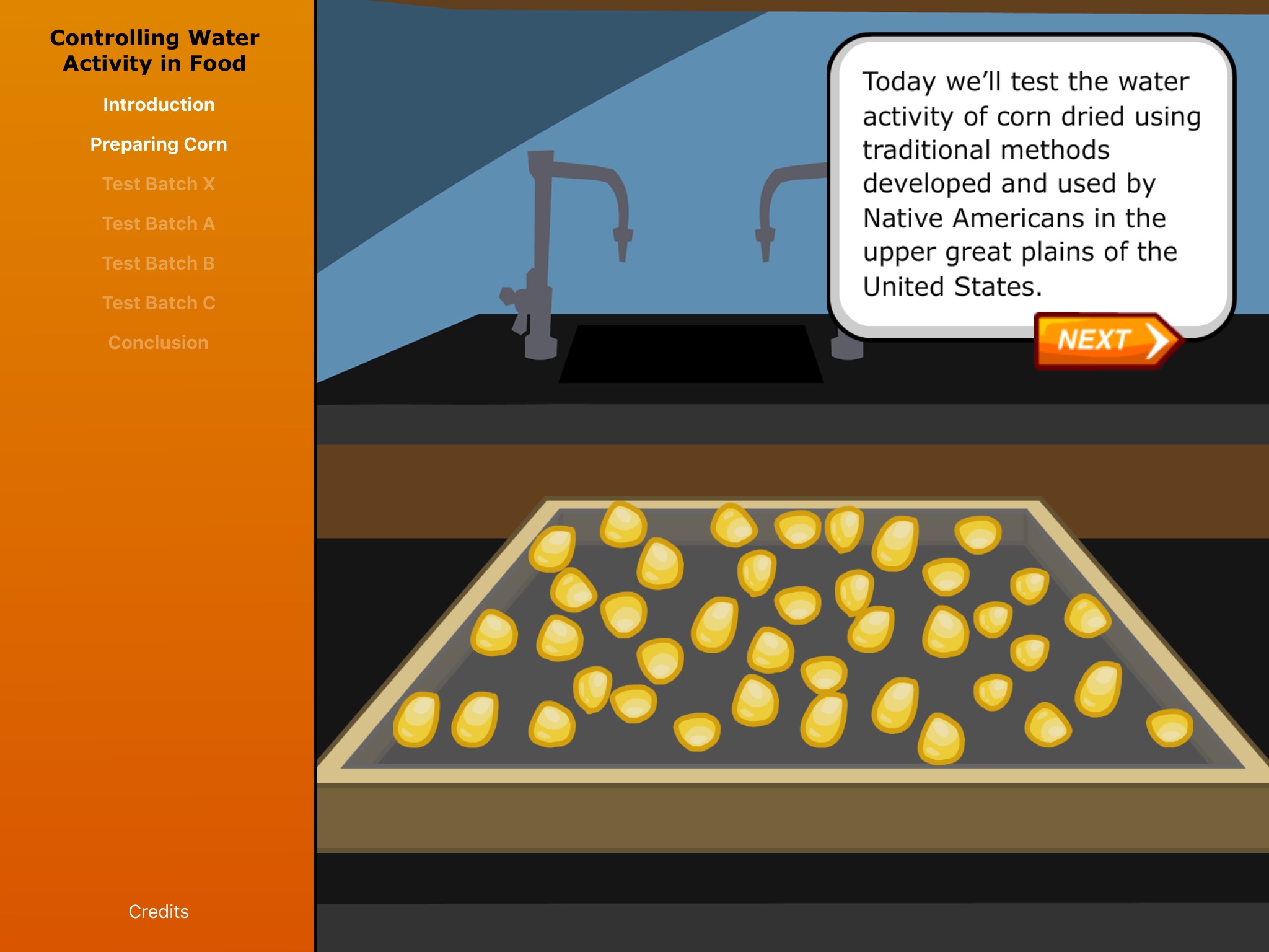Virtual Labs: Controlling Water Activity in Food screenshot 2