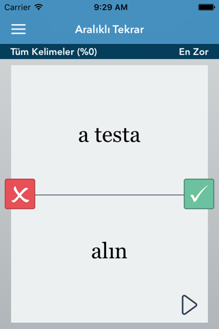 Portuguese-Turkish AccelaStudy screenshot 2