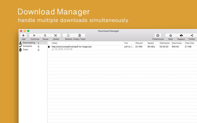 Download Manager - look after your downl