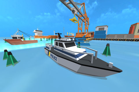 Super Police Boat  Parking & Docking Fastlane Driving Game! screenshot 3