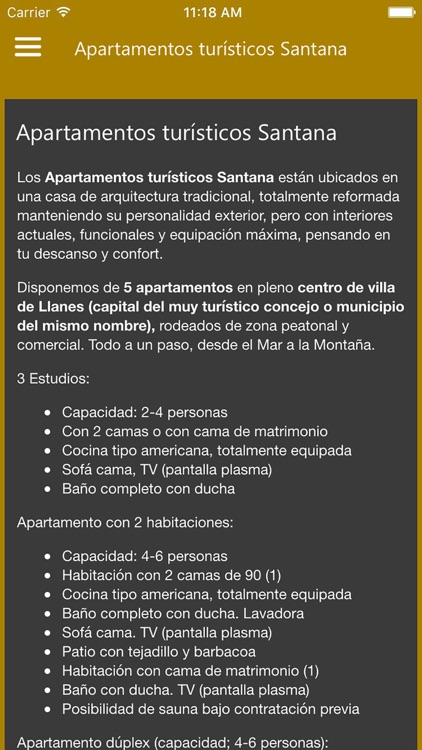 Apartamentos turísticos Santana