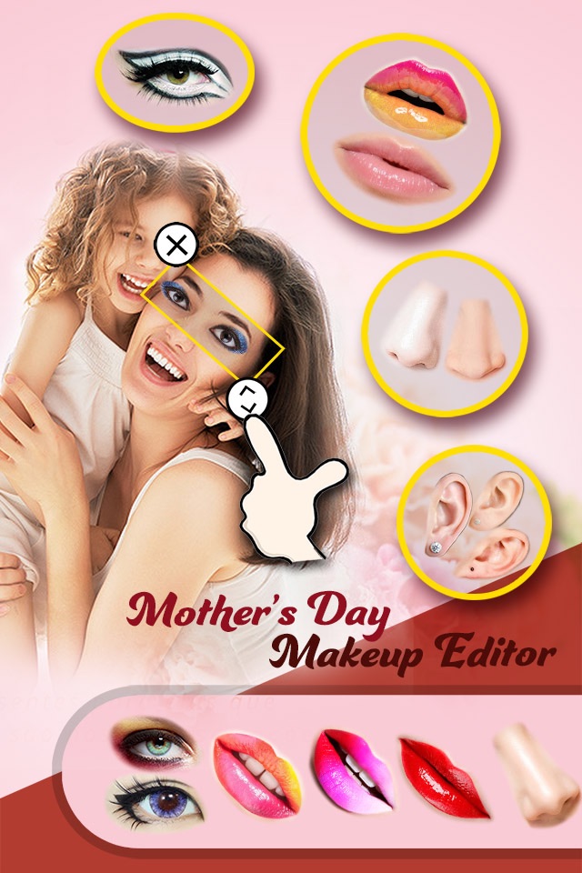 Mother Makeup Booth - Aa Photo Frame & Sticker Edit.or to Change Hair, Eye, Lip Color screenshot 3