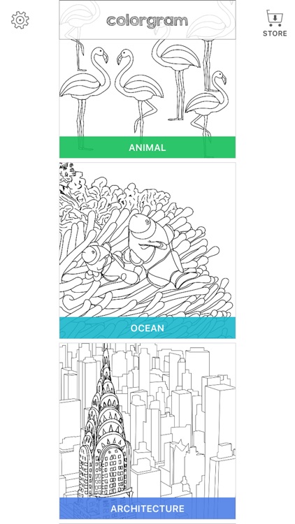 Coloring Book For Adults : Colorgram - Free Stress Relieving Color Therapy Games screenshot-3