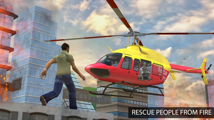Flying Pilot Helicopter Rescue - City 911 Emergency Rescue Air Ambulance Simulator screenshot-3