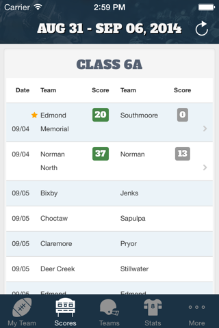 NewsOK Varsity Stats - Football screenshot 2