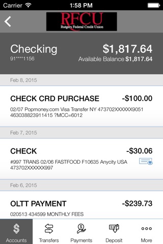 Rutgers Federal Credit Union screenshot 4