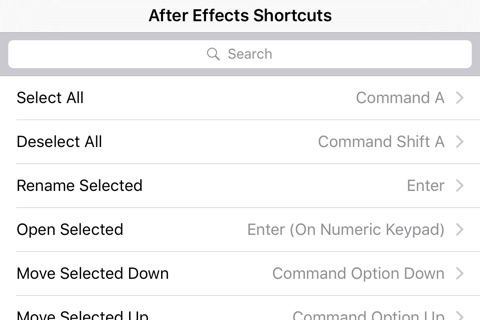 Shortcut: After Effects Edition screenshot 4