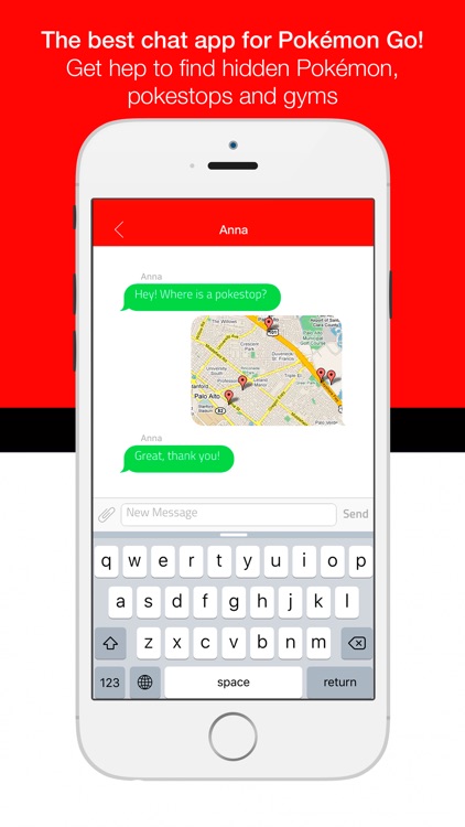Chat Go for Pokemon Go - Private group push messages with Pokémon trainers and friends