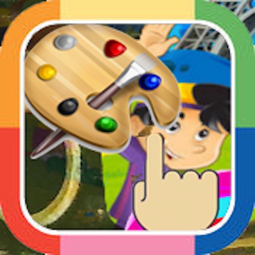 Colored Drawing and Scratching Fun-The Colour Book for Kids icon