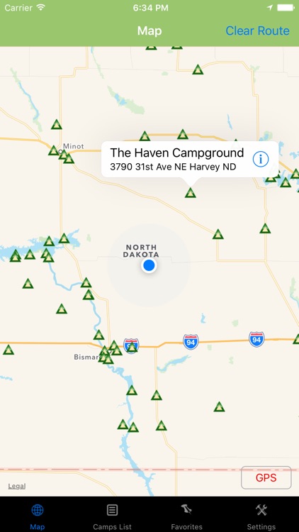 North Dakota – Camping & RV spots