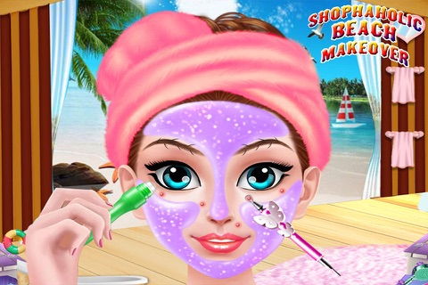 Free Games for Girls : Shophaholic Beach Makeover screenshot 2